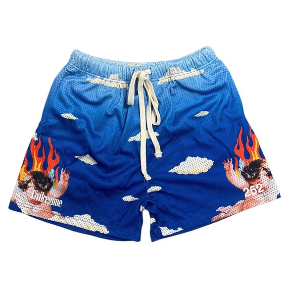 Civil Regime by Darc Sport Men's (S.I.N.) Highest Mesh Shorts in Sky Gradient